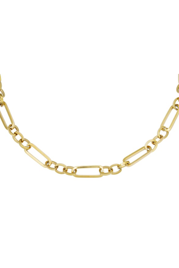 Necklace Funky Chain Gold Color Stainless Steel 2