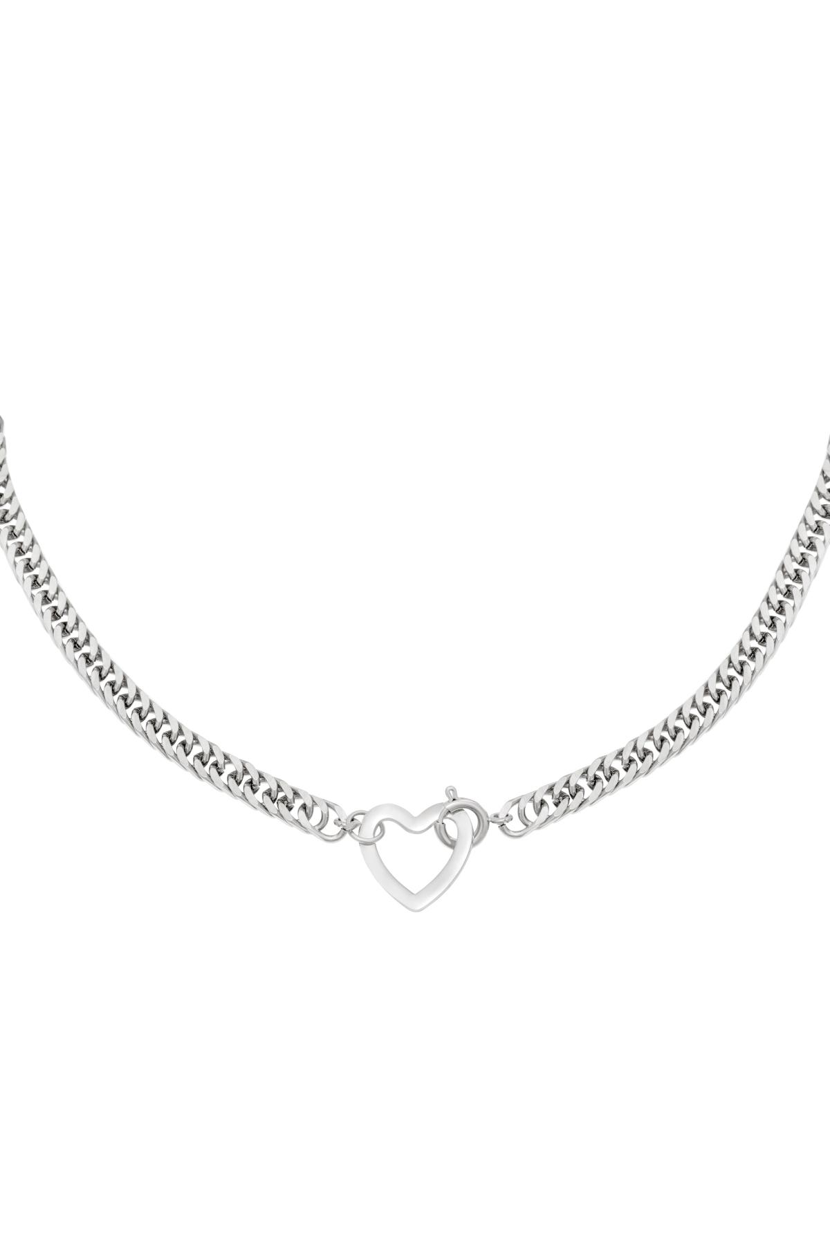 Necklace Lovely Silver Color Stainless Steel 