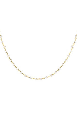 Kette Chain of Pearls Goldfarbe Vergoldet h5 