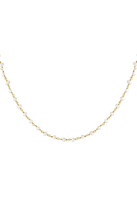 Necklace Chain of Pearls Color dorado Chapado en Color dorado 2