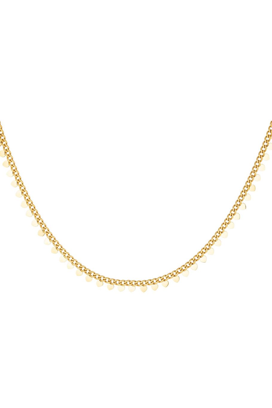 stainless steel necklace hearts  