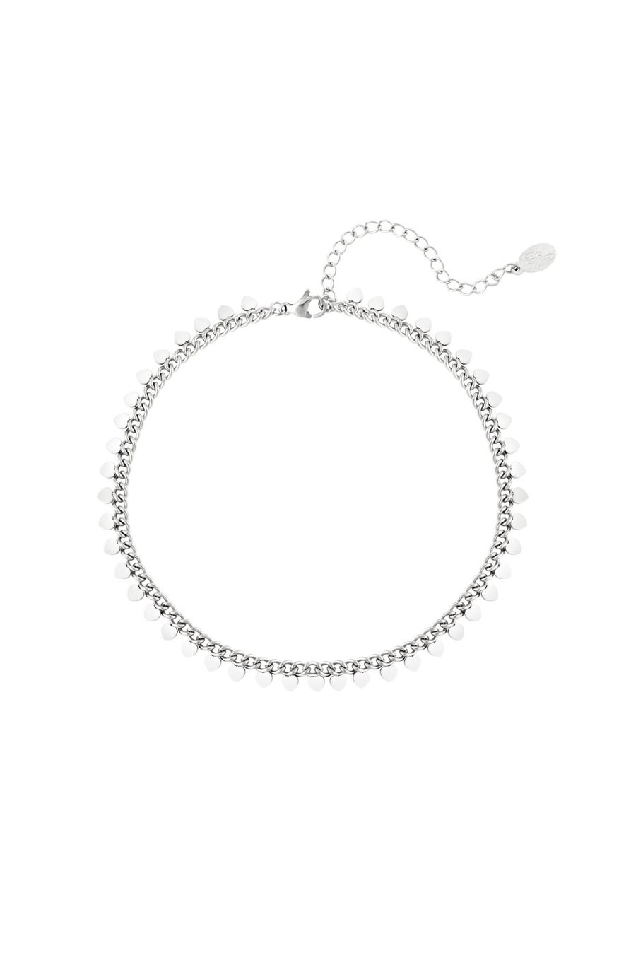 stainless steel anklet hearts  