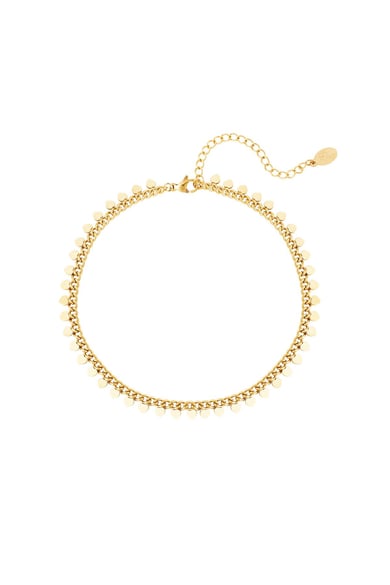 Cavigliere cuori in acciaio inox Gold Stainless Steel h5 