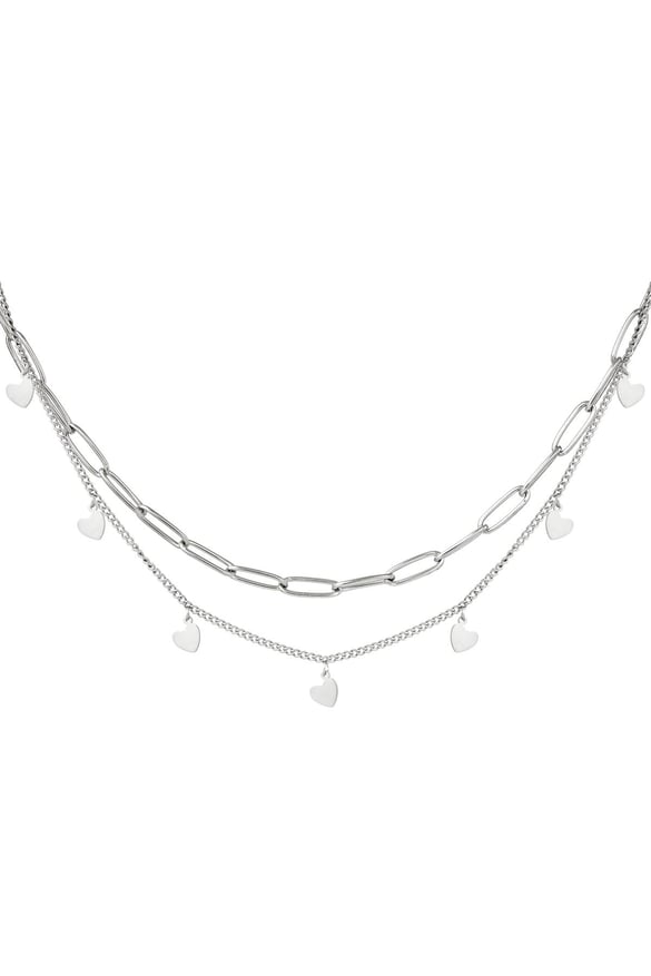 Halskette Kette Mein Herz Silber Edelstahl 2