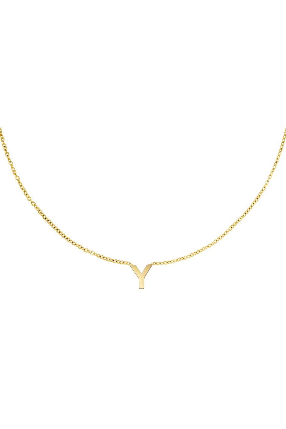 Edelstahlkette Initiale C
