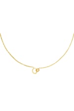 Gold color / Necklaces connected circles Gold Color Stainless Steel 