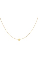 Gold color / Stainless steel necklace star Gold color 