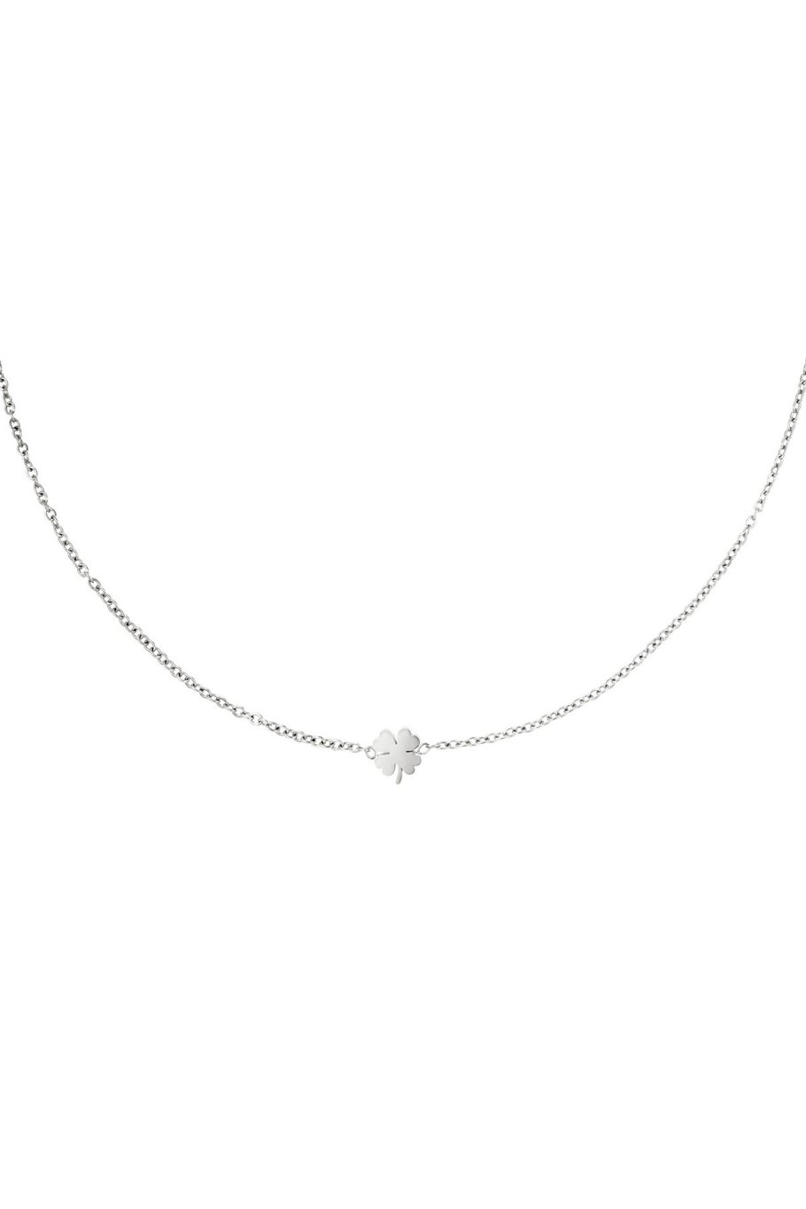 stainless steel necklace clover  