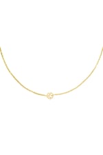 Gold color / Necklace open clover Gold Color Stainless Steel Picture2