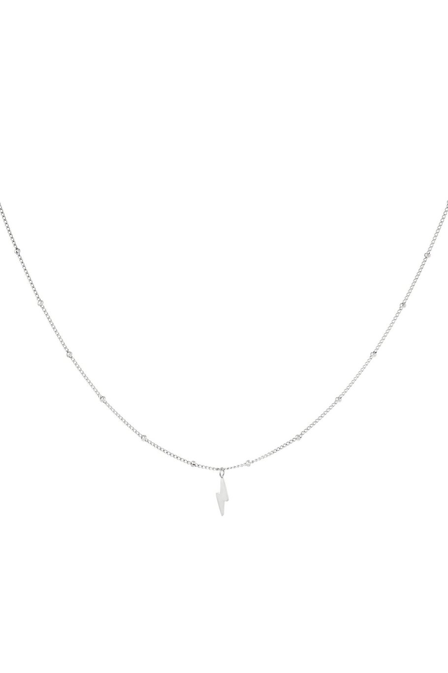 Necklace bolt of lightning Gold Color Stainless Steel
