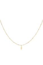 Gold color / Necklace bolt of lightning Gold Color Stainless Steel Picture2