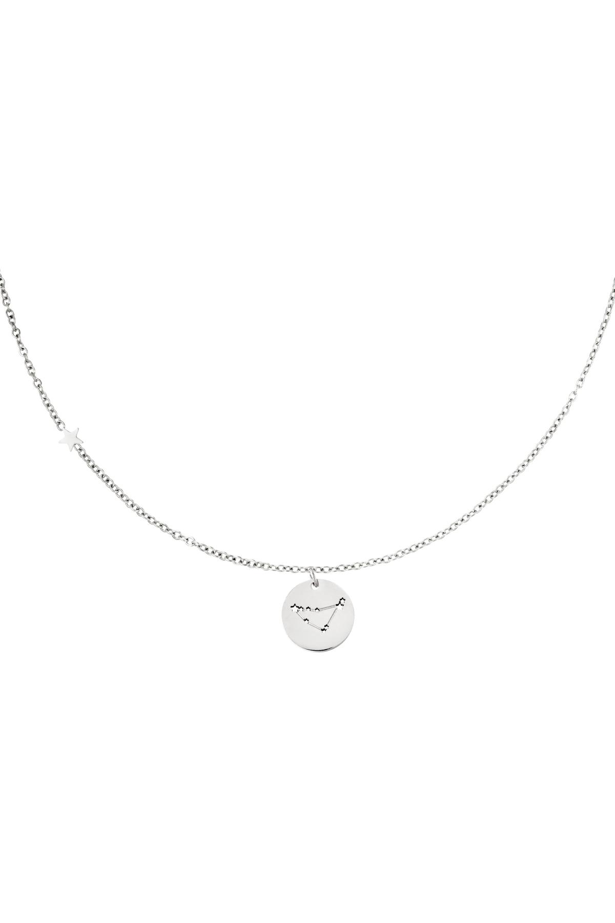 Necklace zodiac sign Aries Silver Color Stainless Steel