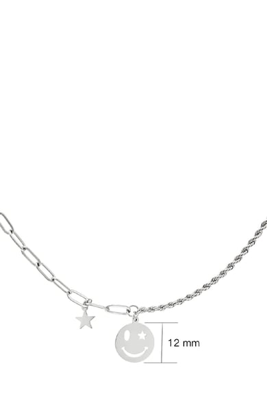 Edelstalen ketting smiley en ster Goud kleur Stainless Steel h5 Afbeelding4