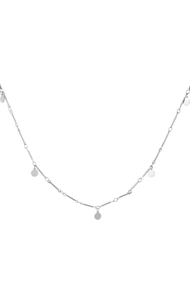 Stainless steel necklace Silver color h5 