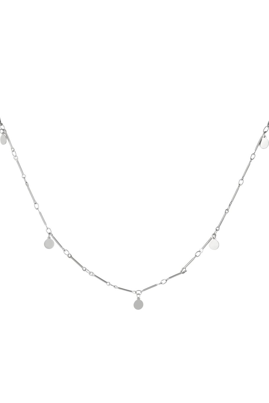 Stainless steel necklace Silver color 