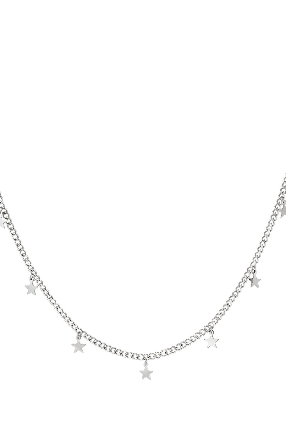 Necklace little stars Silver Color Stainless Steel Picture4