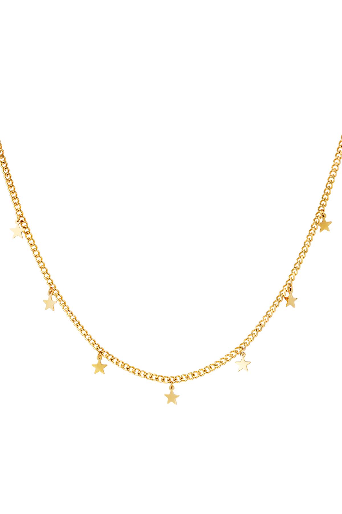 Necklace little stars Silver Color Stainless Steel