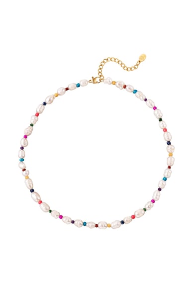 Necklace pearls and beads Multi h5 