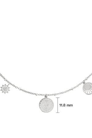 Necklace solar Silver Color Stainless Steel h5 Picture2