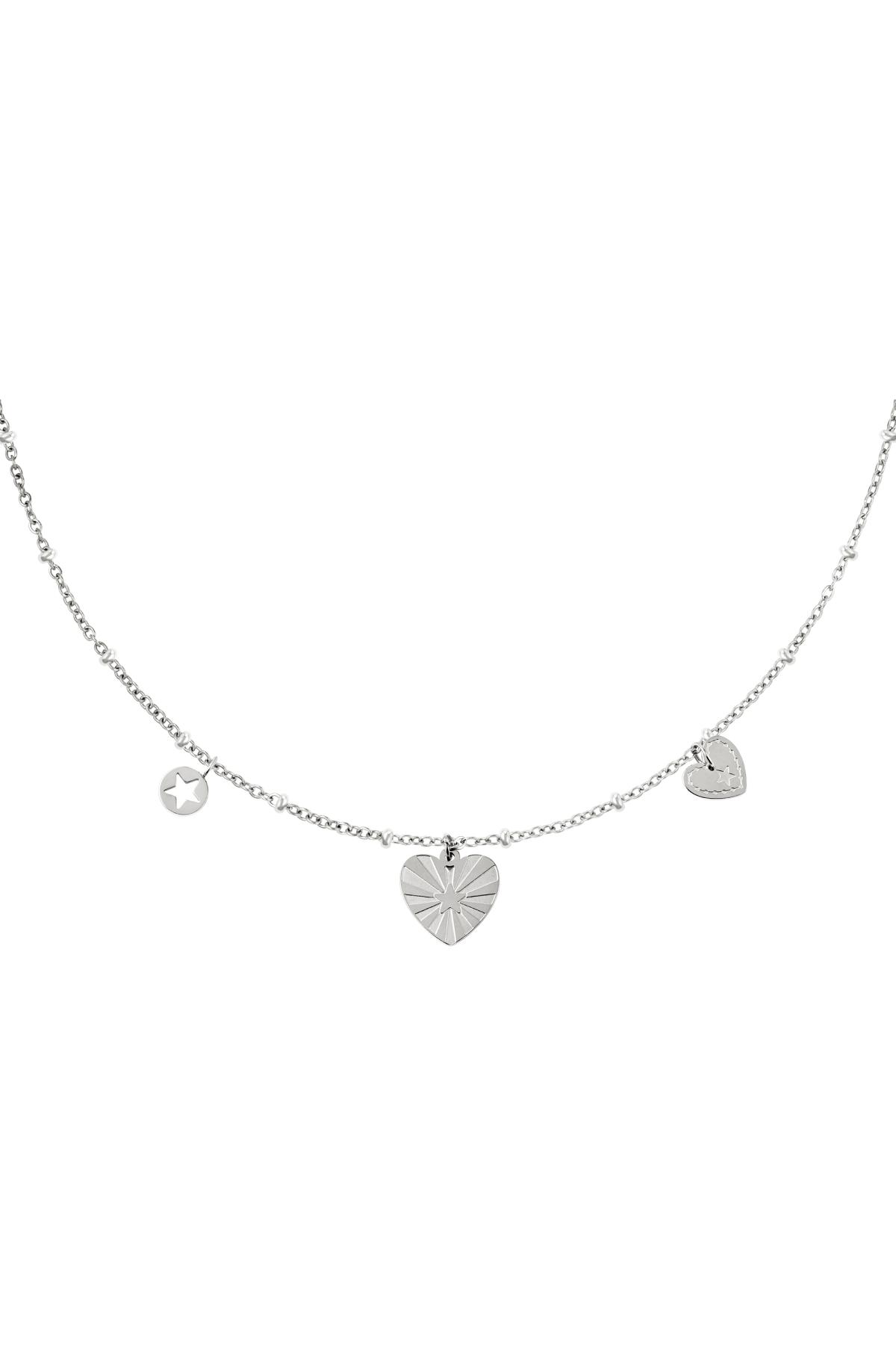 stainless steel necklace hearts