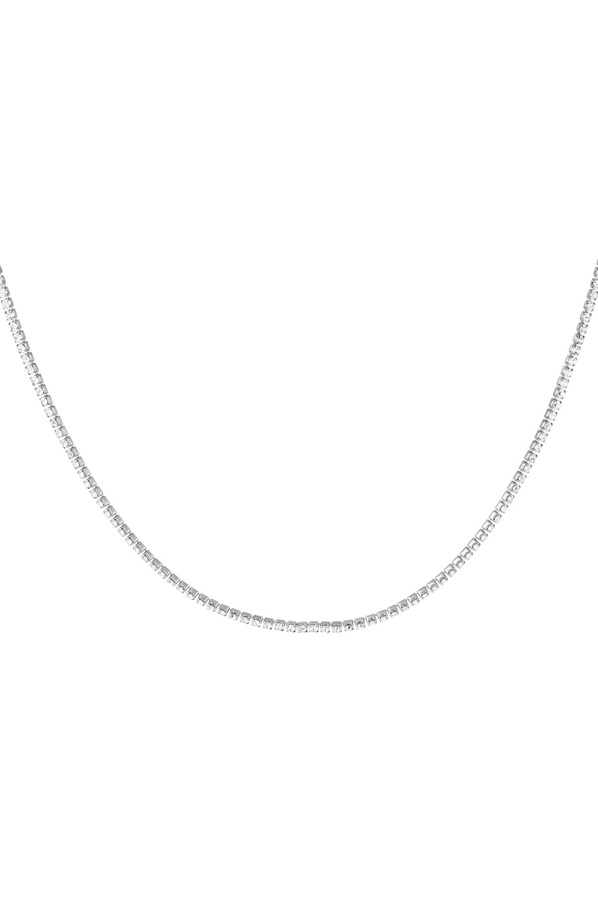 Necklace dazzling White Stainless Steel