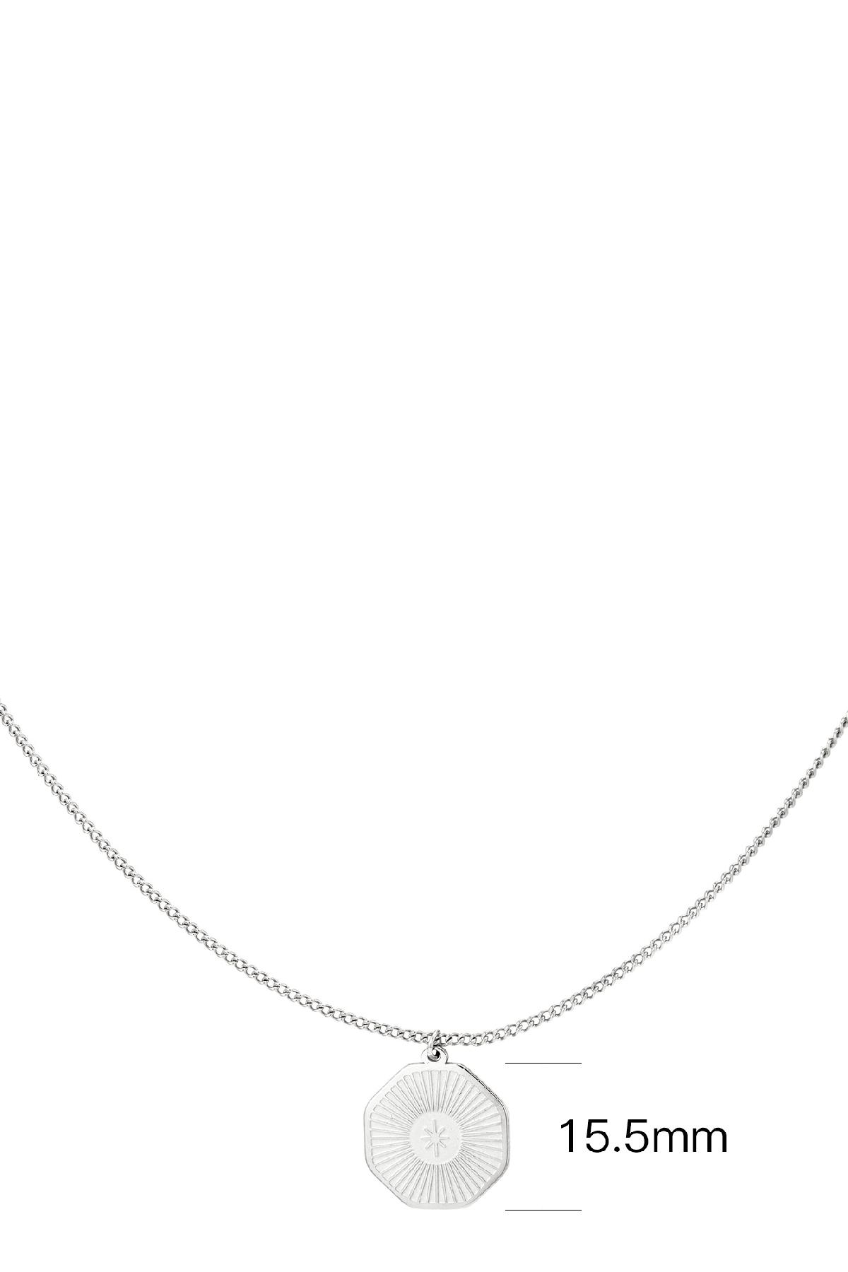 Charm necklace Silver Color Stainless Steel h5Picture4