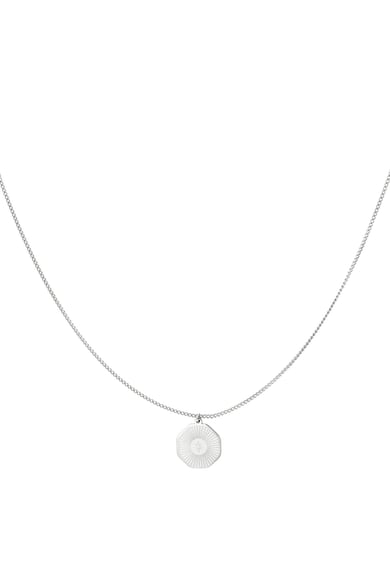 Charm necklace Silver Color Stainless Steel h5