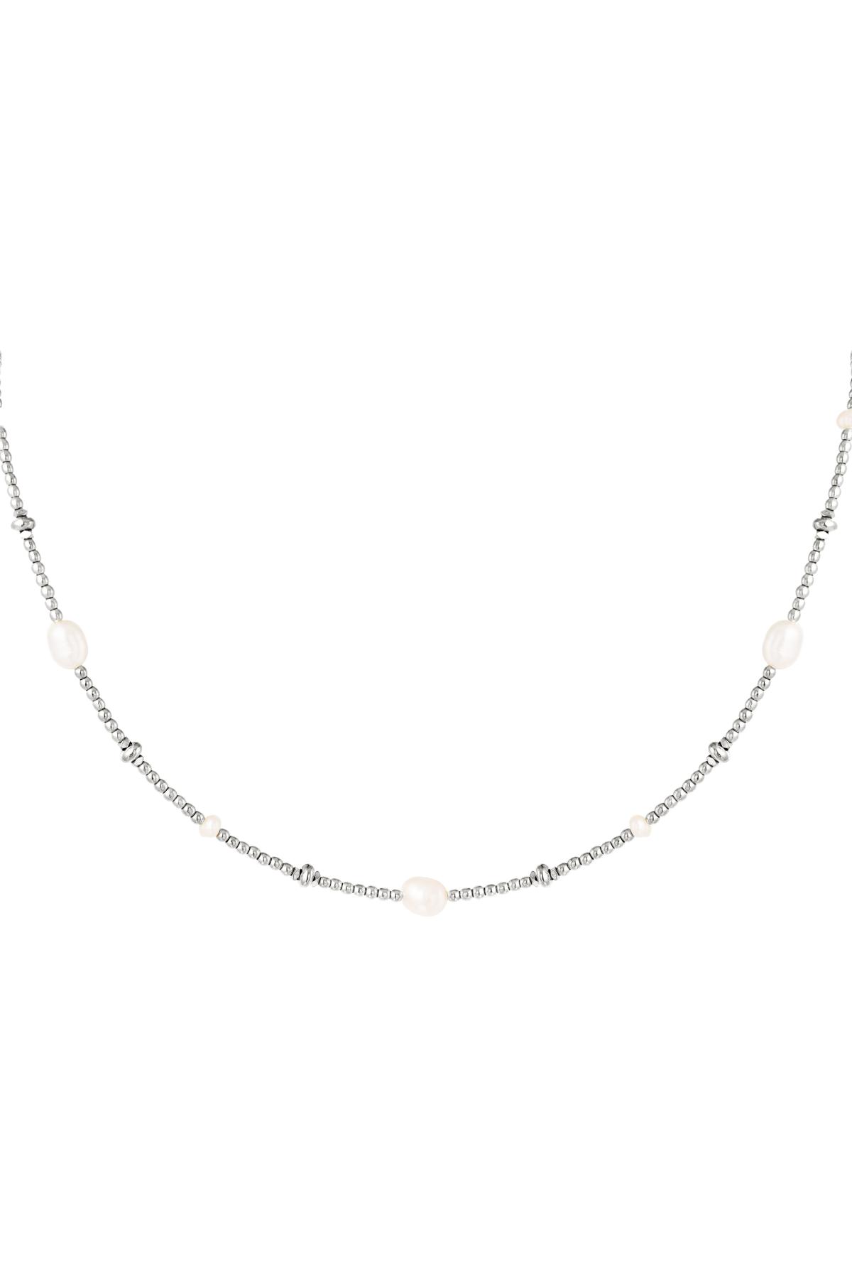 Necklace beads and pearl Gold Color Stainless Steel