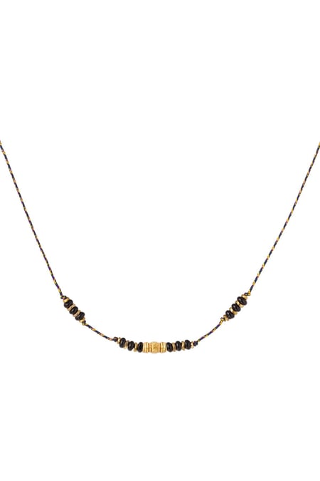 Necklace natural stones Black