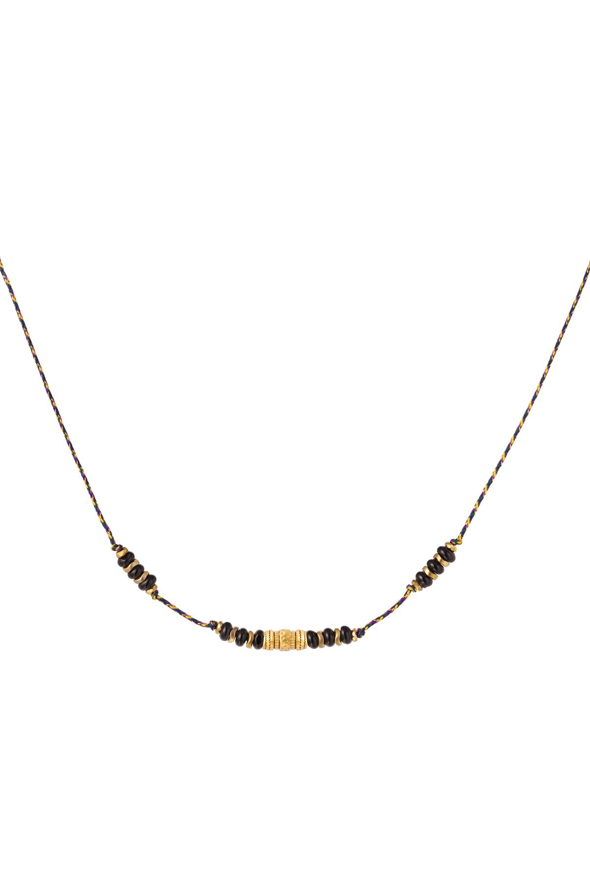 Necklace natural stones Black