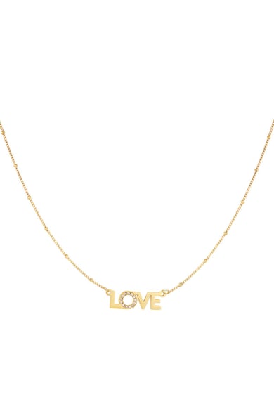 stainless steel necklace love  h5 