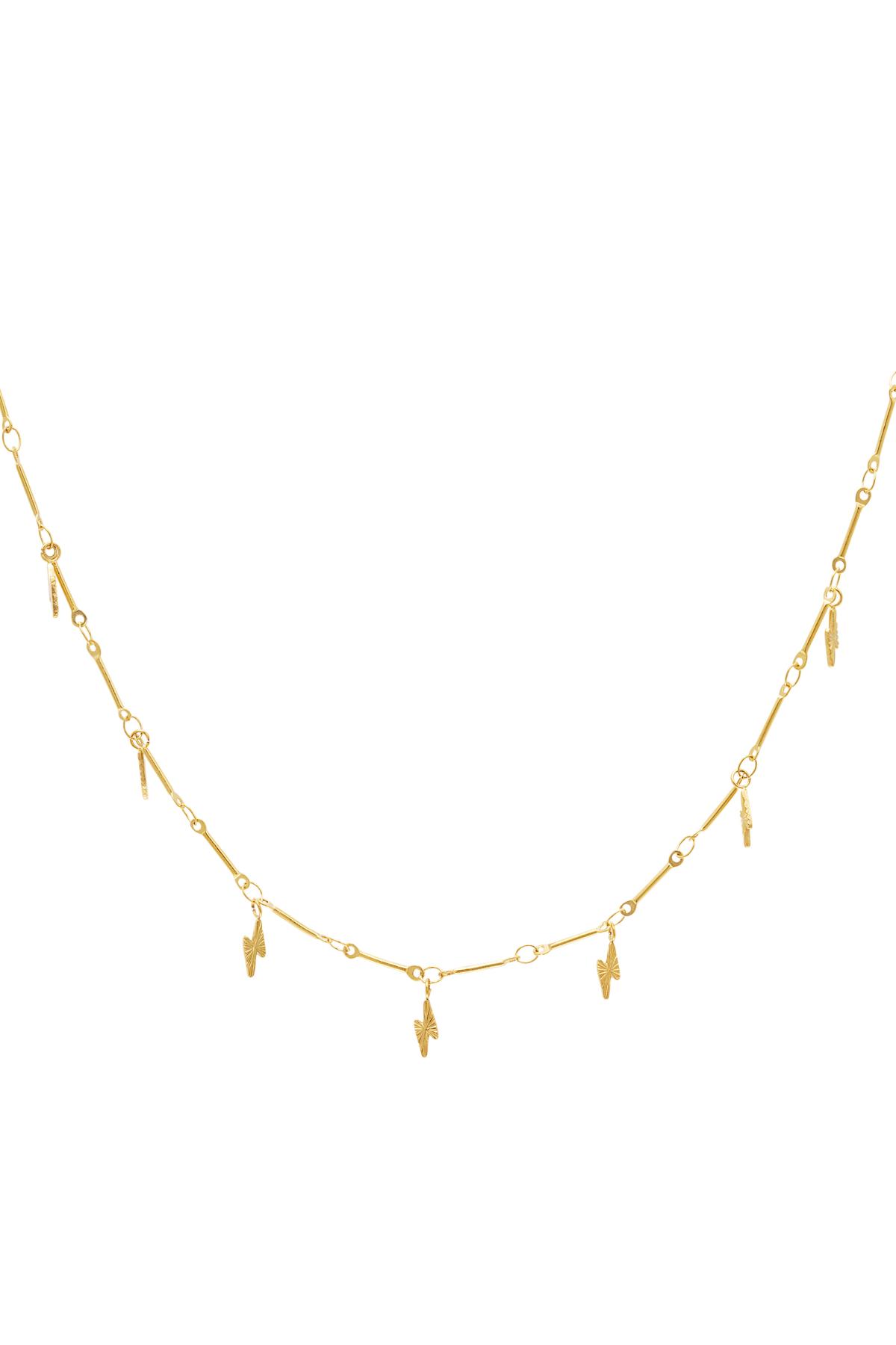 stainless steel necklace lightning bolt  