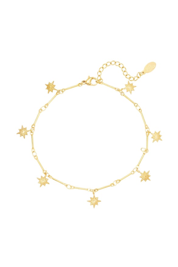 stainless steel anklet north star 