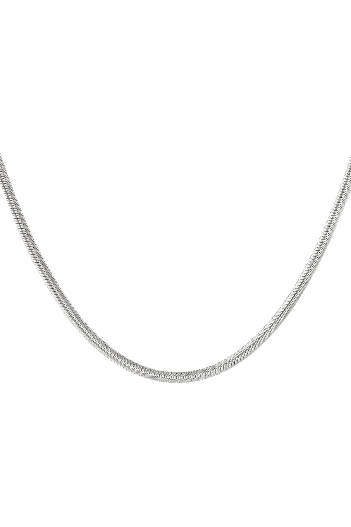 Flat link necklace Gold Color Stainless Steel