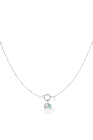 Necklace with shell charm - Beach collection Silver Color Stainless Steel h5 