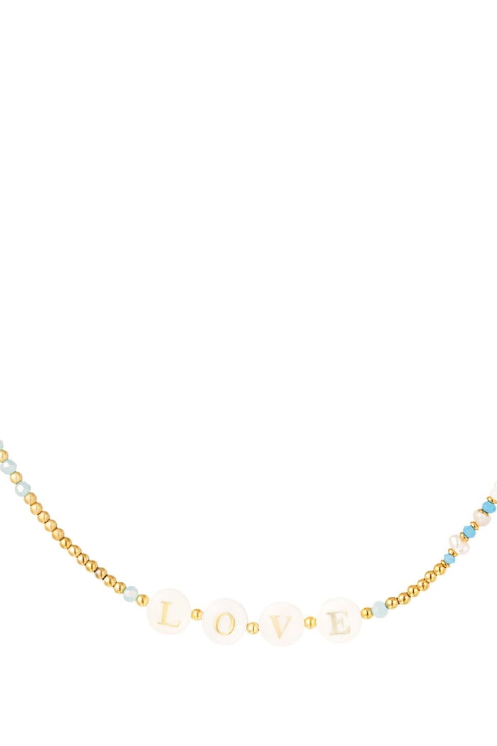 Necklace love - Beach collection Gold Color Stainless Steel 