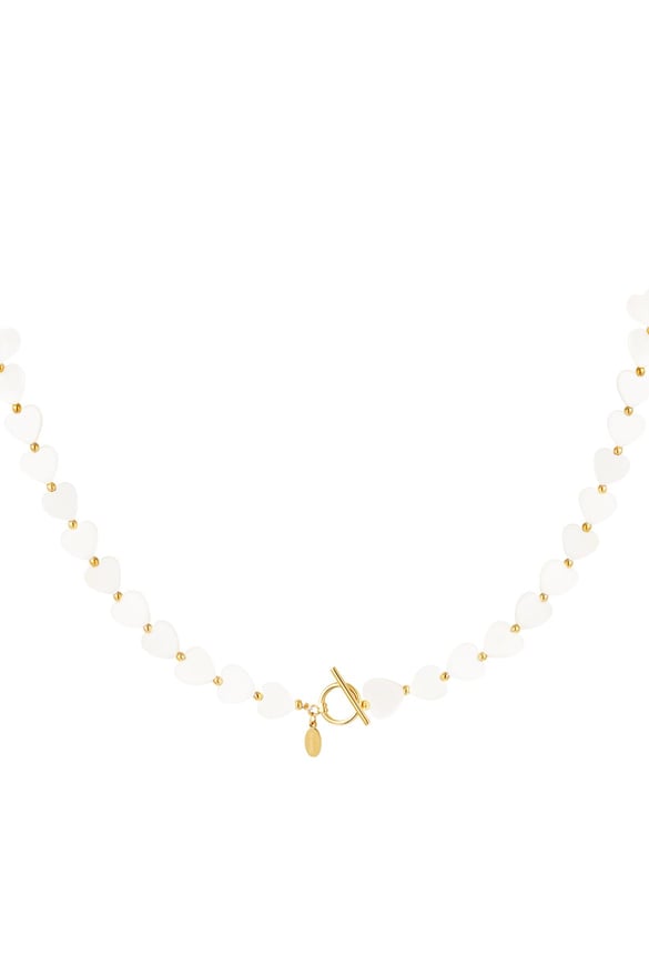 Necklace shell hearts - Beach collection White Gold Color Sea Shells 2
