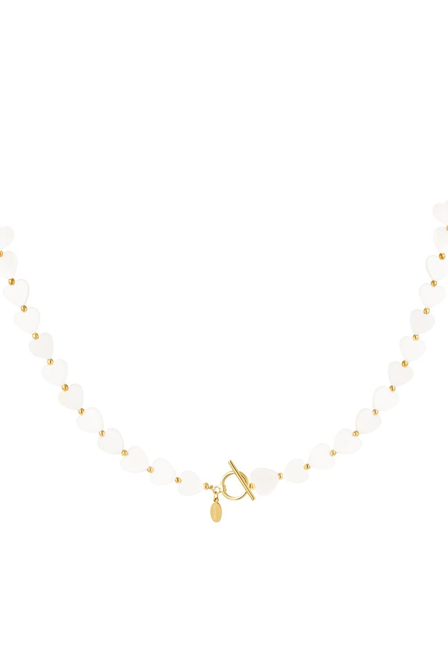 Necklace shell hearts - Beach collection White Gold Color Sea Shells
