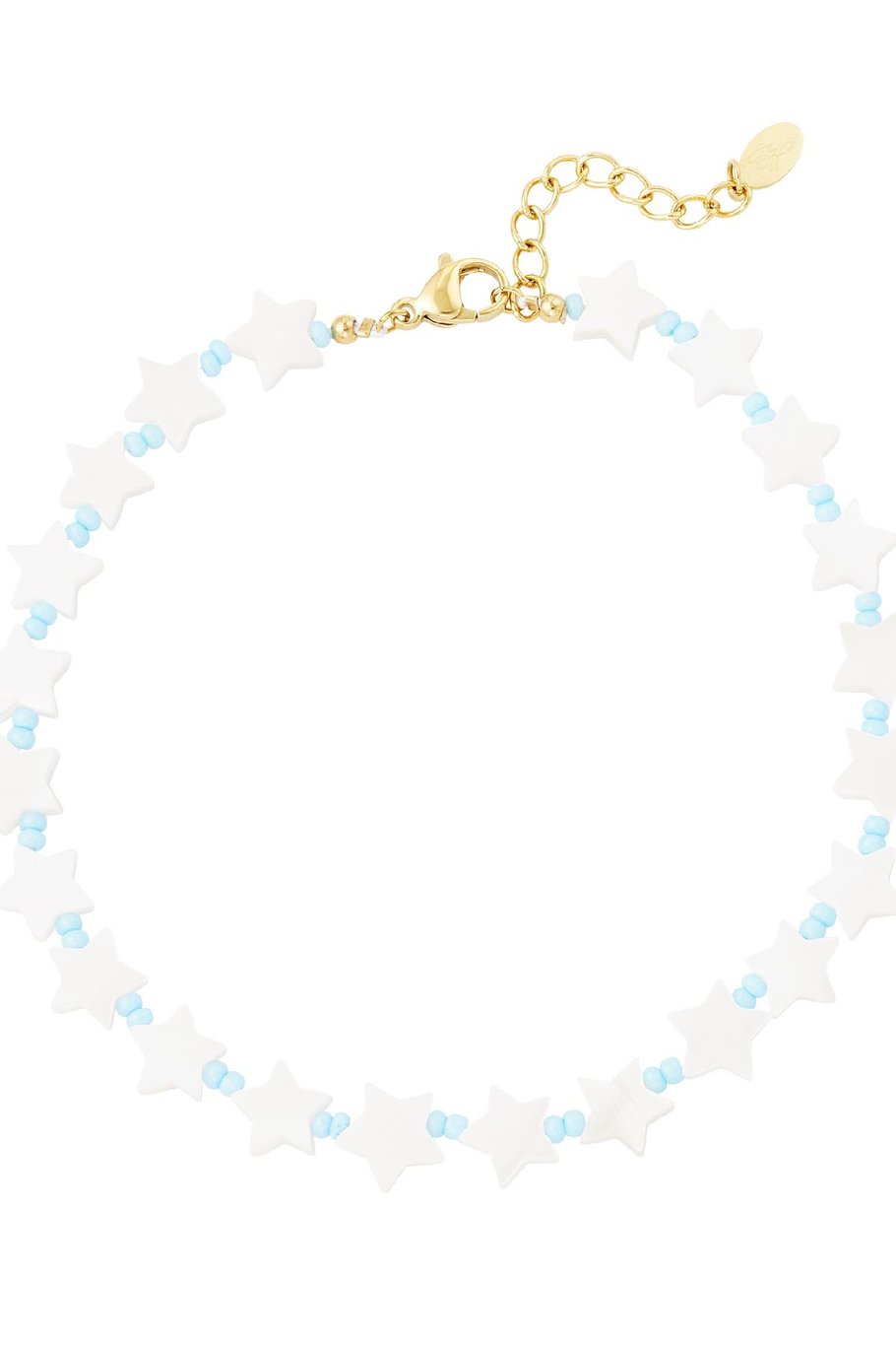 Tobillera noche estrellada - Colección playa Blanco Conchas Imagen3