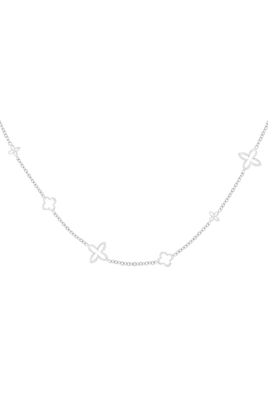 Minimalist charm necklace clovers Gold Color Stainless Steel h5 