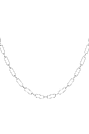 Link chain subtle Silver Color Stainless Steel h5 