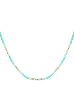 Bead chain color Light Blue Hematite h5 