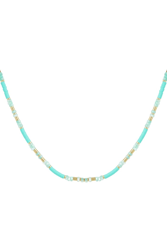 Bead chain color Light Blue Hematite 