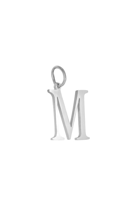 Charm M Silver Color Stainless Steel 2