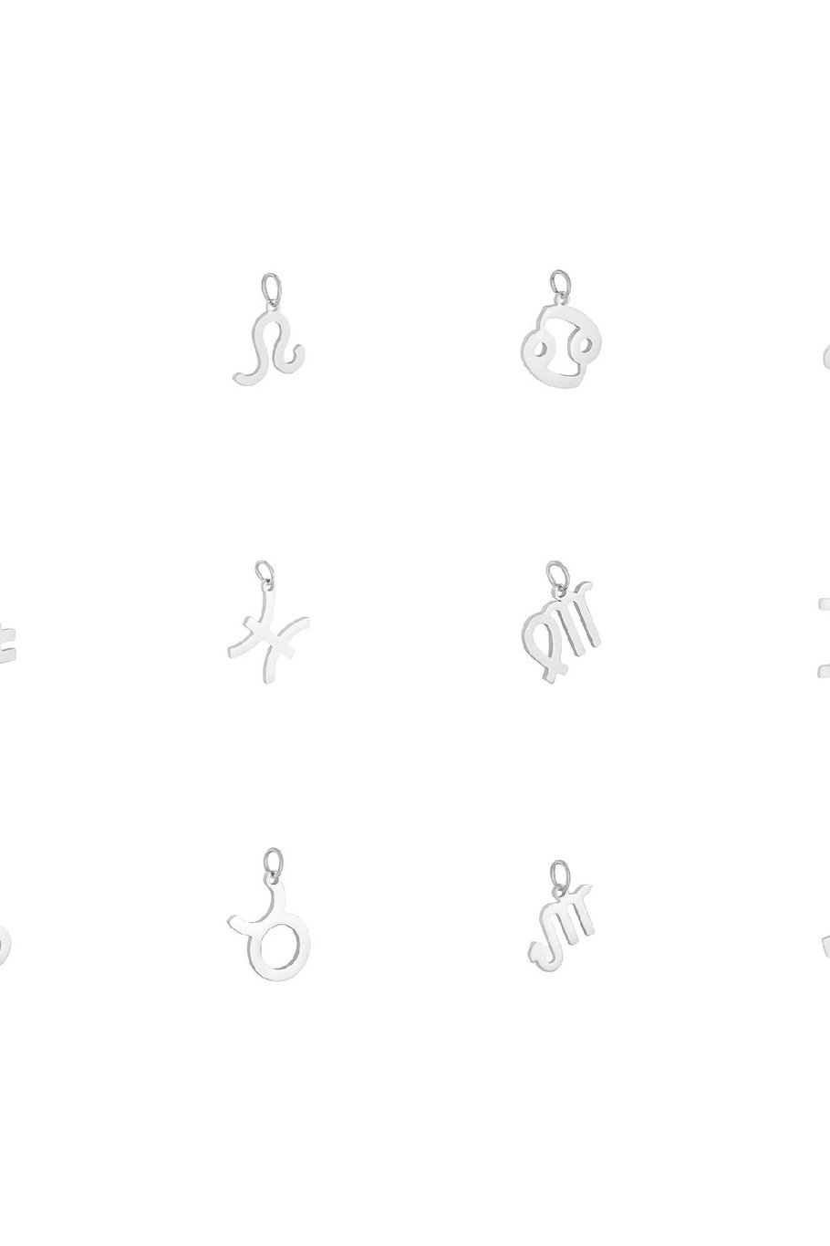 Charm Zodiac Taurus Silver Color Stainless Steel h5Picture2