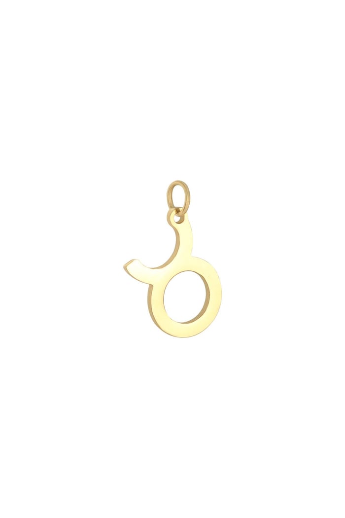 Charm Zodiac Taurus Gold Color Stainless Steel 