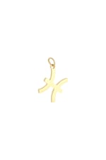 Colore oro / Charm Zodiac Pisces Gold Stainless Steel Immagine8