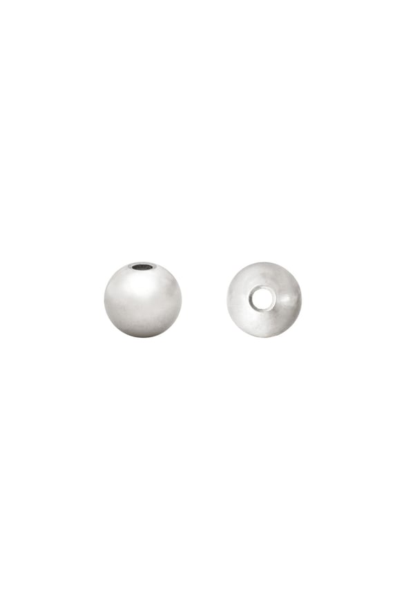 DIY Beads Ball 5MM Plata Acero inoxidable