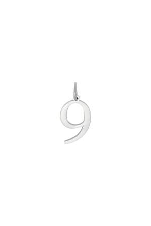 DIY Charm Digits Silver- 9 Silber Edelstahl h5 