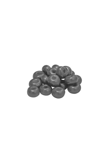 DIY Beads Coloured - 4MM Grey Plastic 2